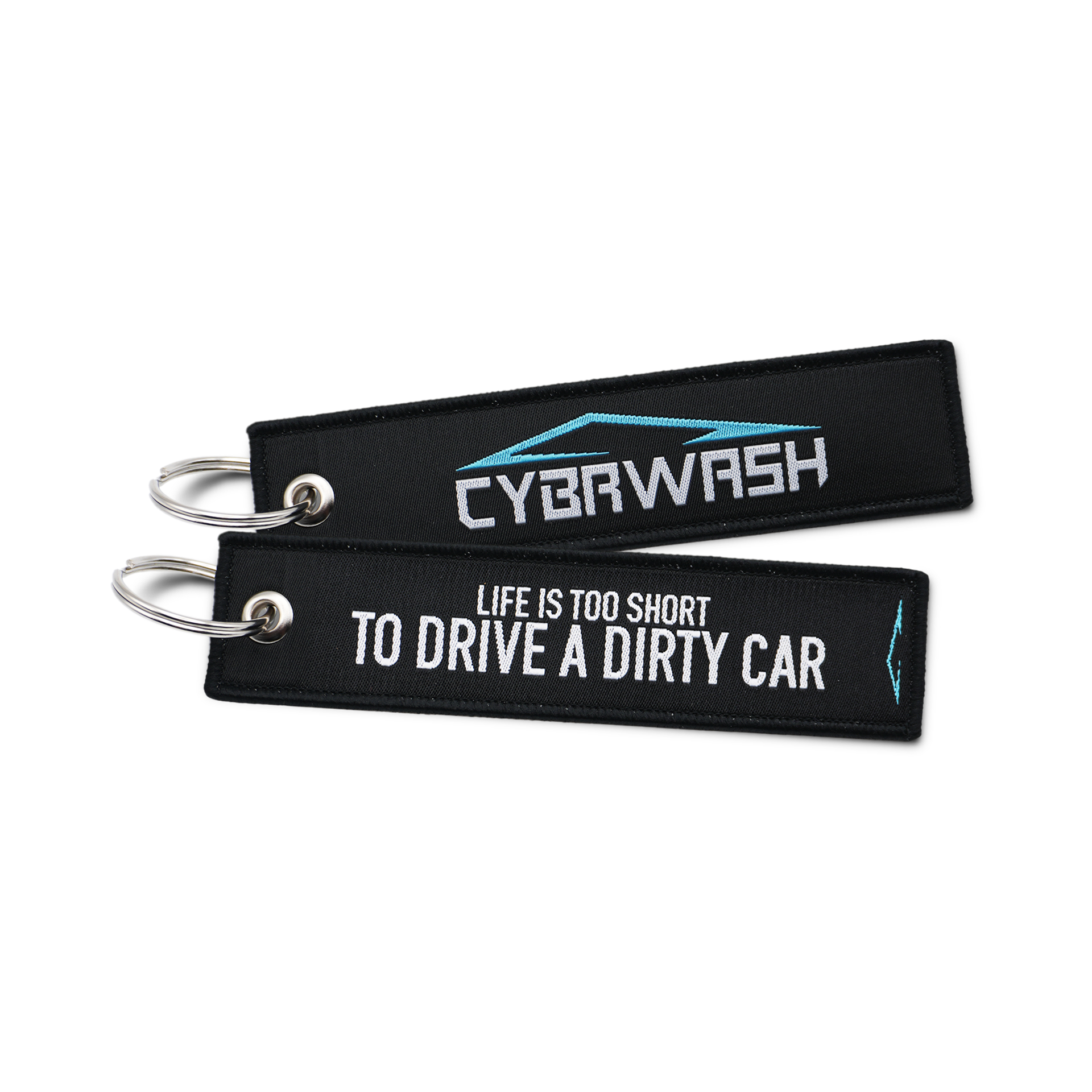 Jet-Tag Schlüsselanhänger "Life is too short to drive a dirty car"