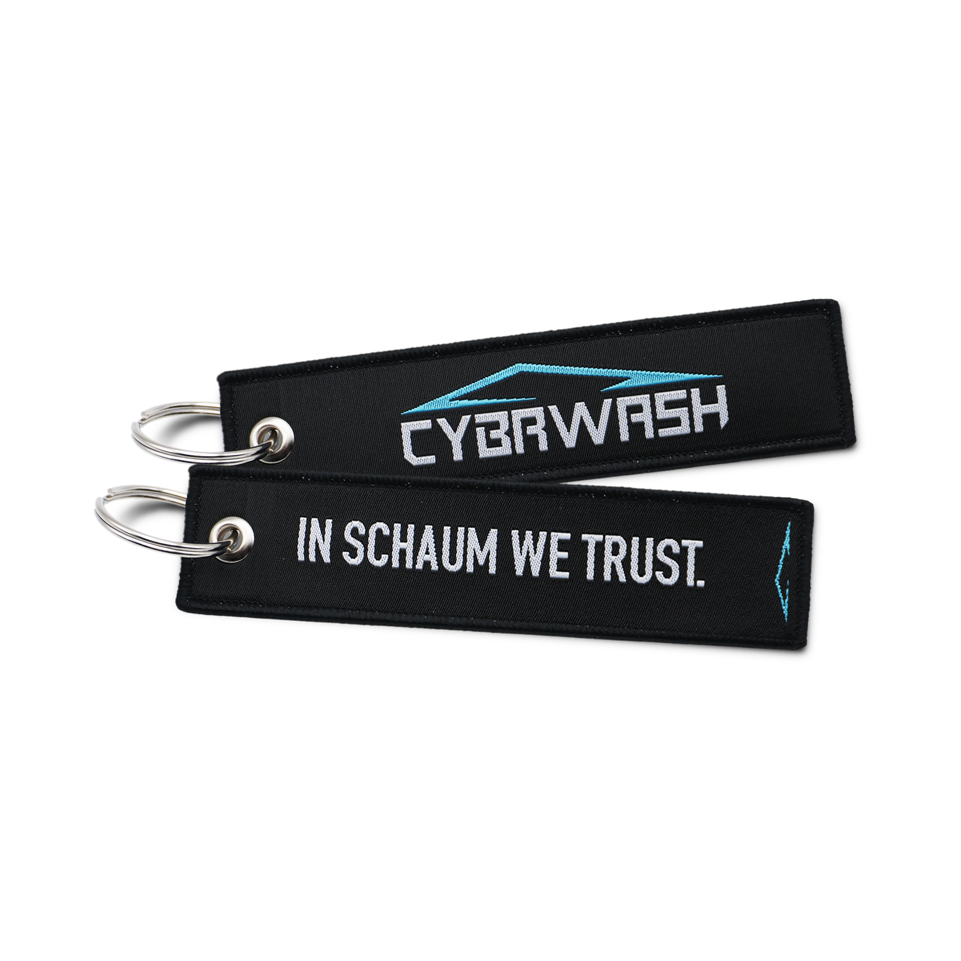 Jet-Tag Schlüsselanhänger "In Schaum we trust."