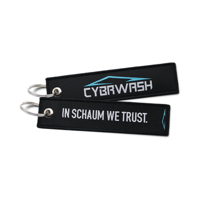 Jet-Tag Schlüsselanhänger "In Schaum we trust."